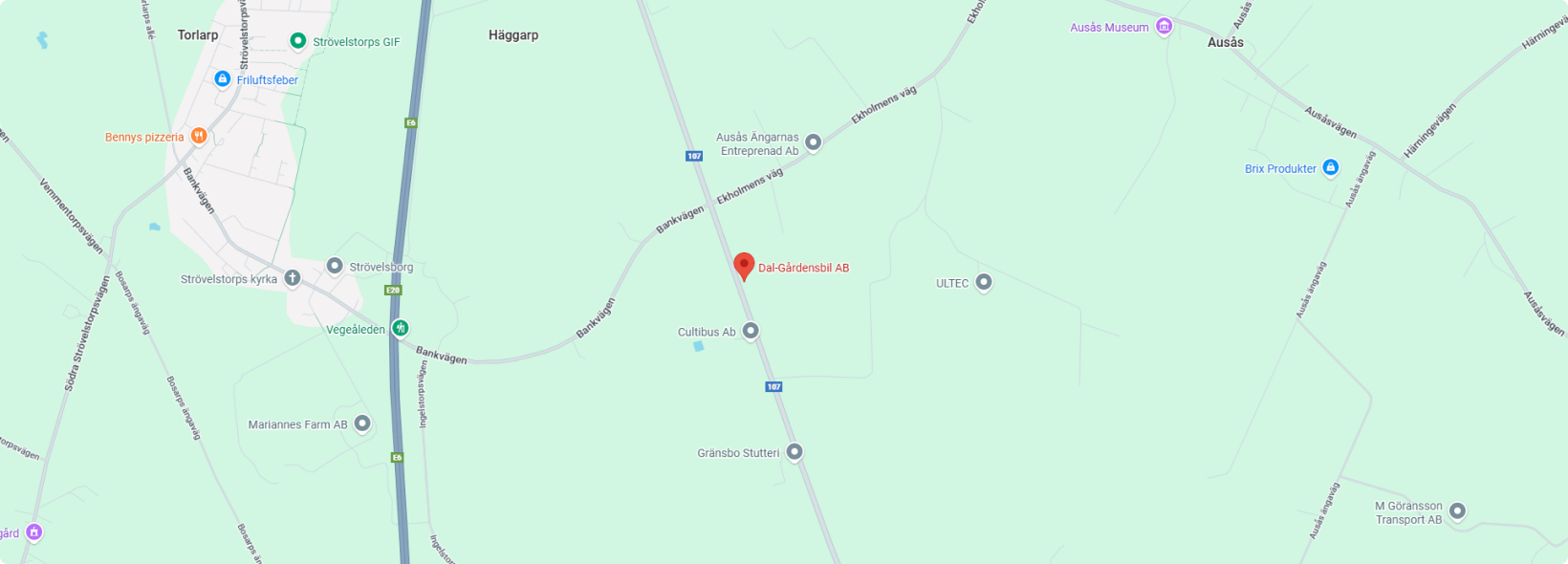 Karta – Dalgårdens Bil